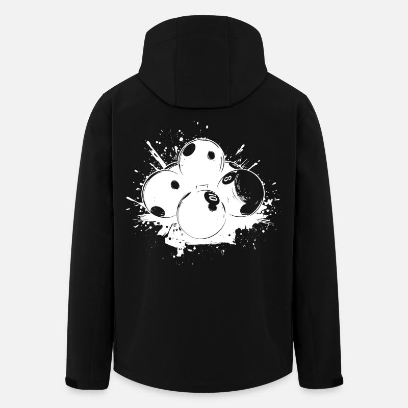 Billiard Balls Graffiti - Men’s Recycled Softshell Jacket by Stanley/Stella - black