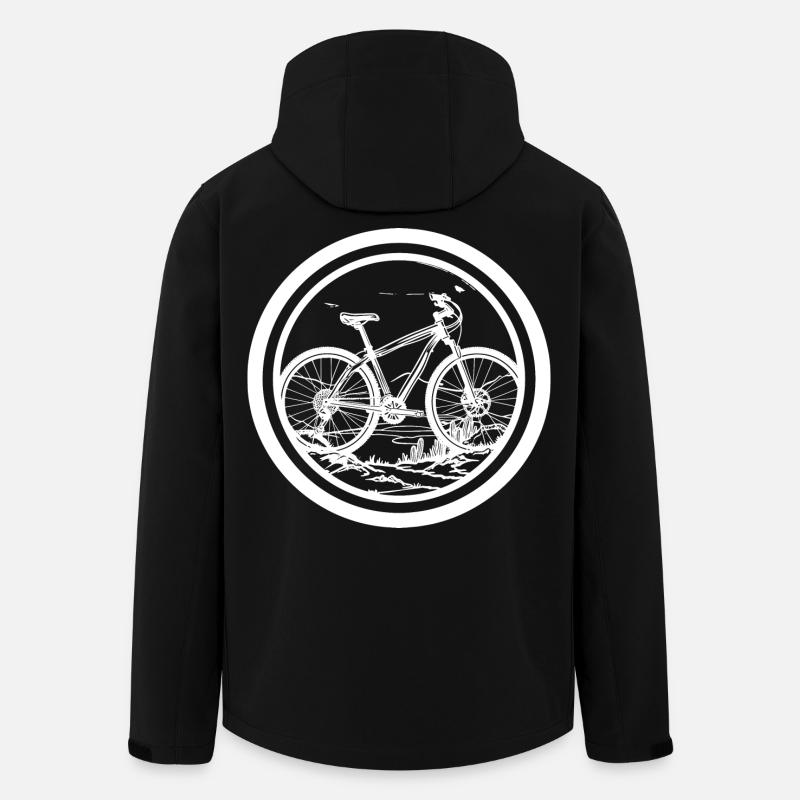 Mountainbiken - Recycelte Männer Softshell-Jacke von Stanley/Stella - Schwarz