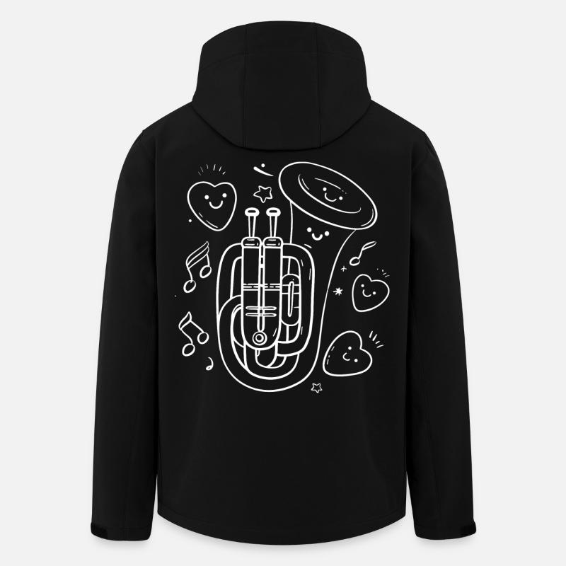 Tuba Comic - Men’s Recycled Softshell Jacket by Stanley/Stella - black