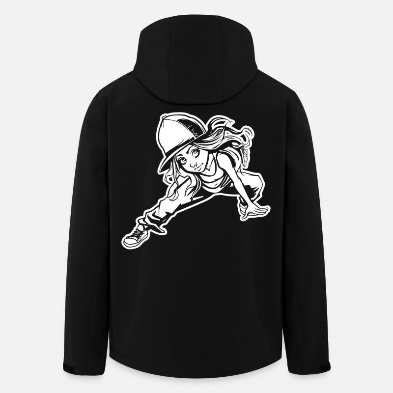 Breakdancerin - Recycelte Männer Softshell-Jacke von Stanley/Stella - Schwarz