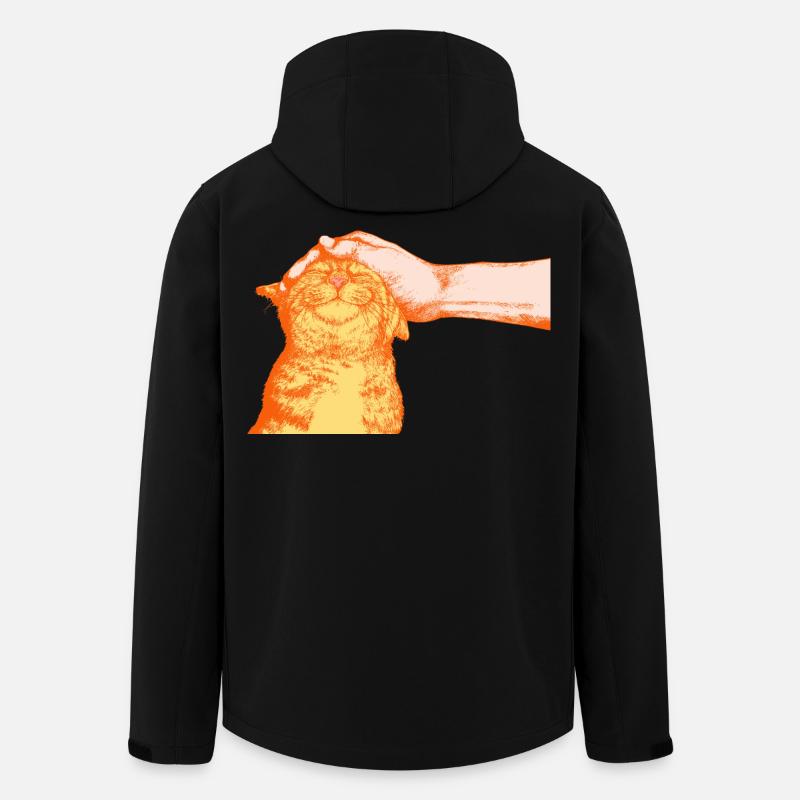 LE CHAT HEUREUX - Veste softshell homme en polyester recyclé Stanley/Stella - noir