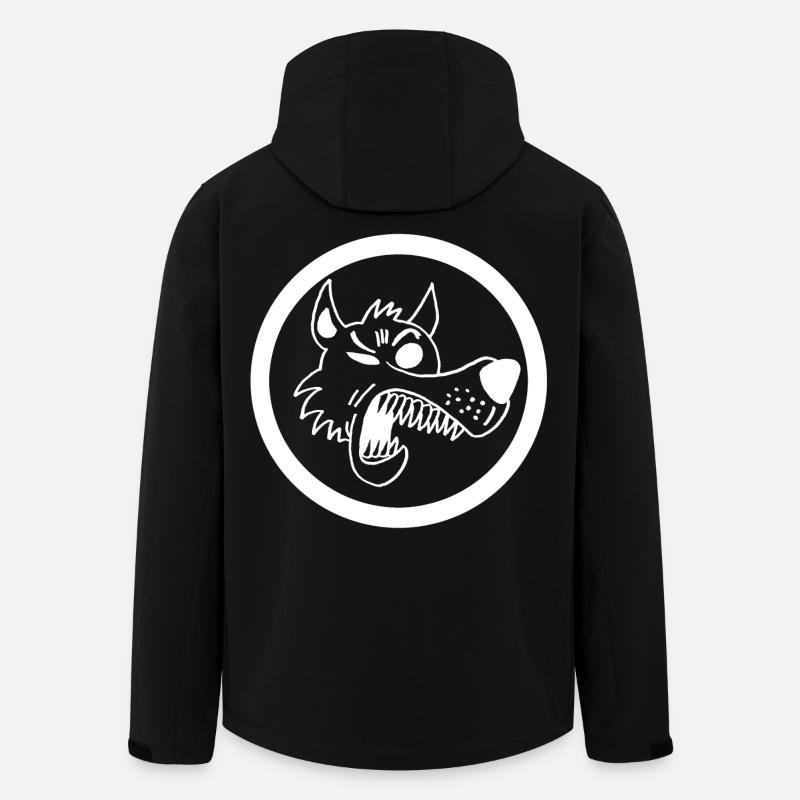 Funny wolf - Men’s Recycled Softshell Jacket by Stanley/Stella - black
