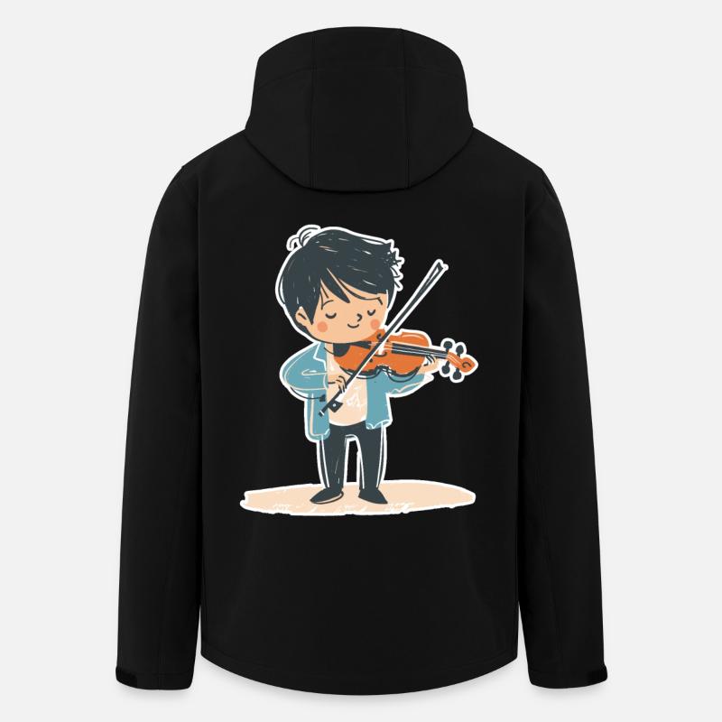 Kleiner Geigenjunge - Recycelte Männer Softshell-Jacke von Stanley/Stella - Schwarz