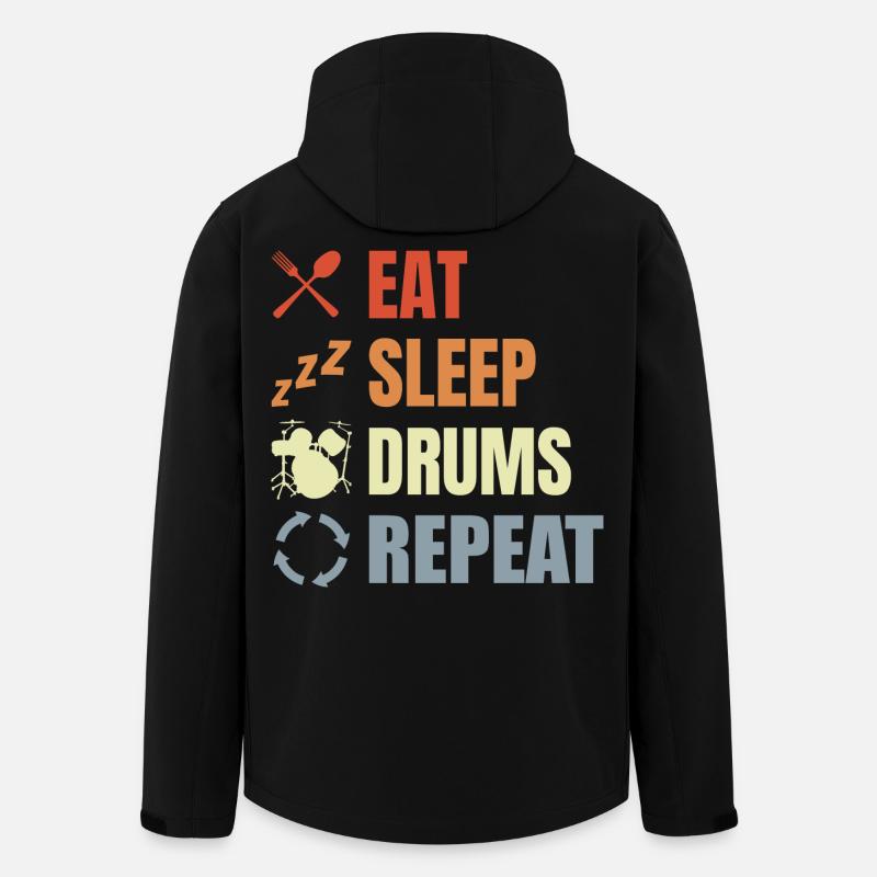 Drum Routine - Men’s Recycled Softshell Jacket by Stanley/Stella - black