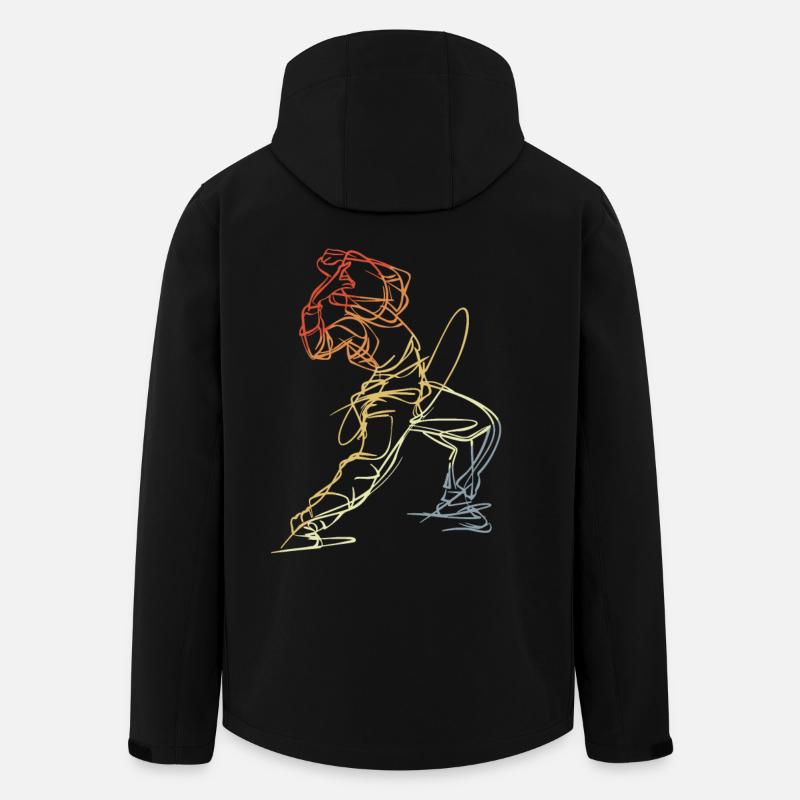 Breakdancer Sketch - Men’s Recycled Softshell Jacket by Stanley/Stella - black