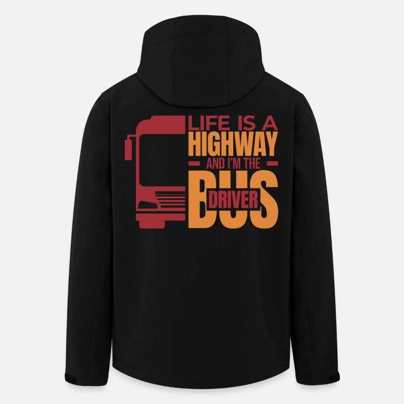 Tiefgründiger Busfahrer Spruch - Recycelte Männer Softshell-Jacke von Stanley/Stella - Schwarz