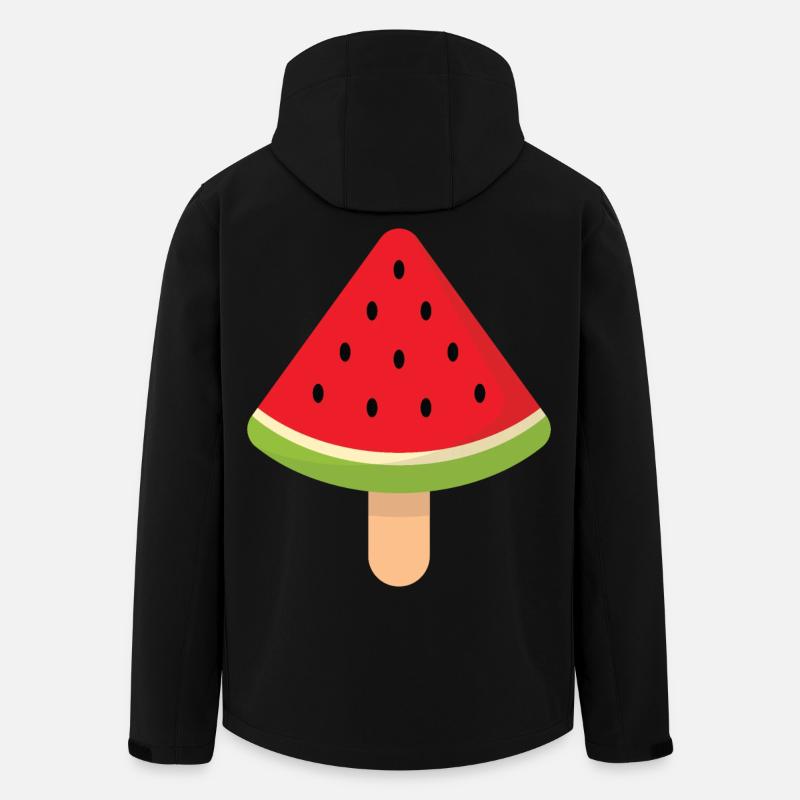 crème de pastèque - Veste softshell homme en polyester recyclé Stanley/Stella - noir