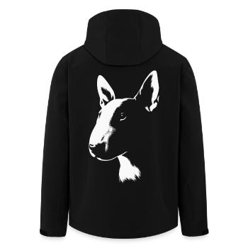 Bullterrier Markantes Design für Hundefreunde - Recycelte Männer Softshell-Jacke von Stanley/Stella - Schwarz - Hinten - AI Model Male 185 light (185cm)