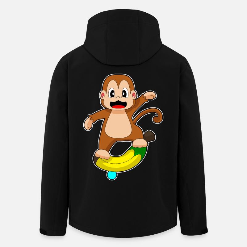 Monkey Banana - Men’s Recycled Softshell Jacket by Stanley/Stella - black