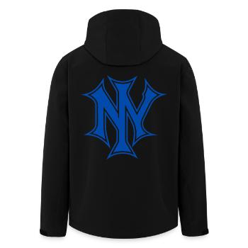 Logo NYC Style Vibrant Design - Veste softshell homme en polyester recyclé Stanley/Stella - noir - Dos - AI Model Male 185 light (185cm)