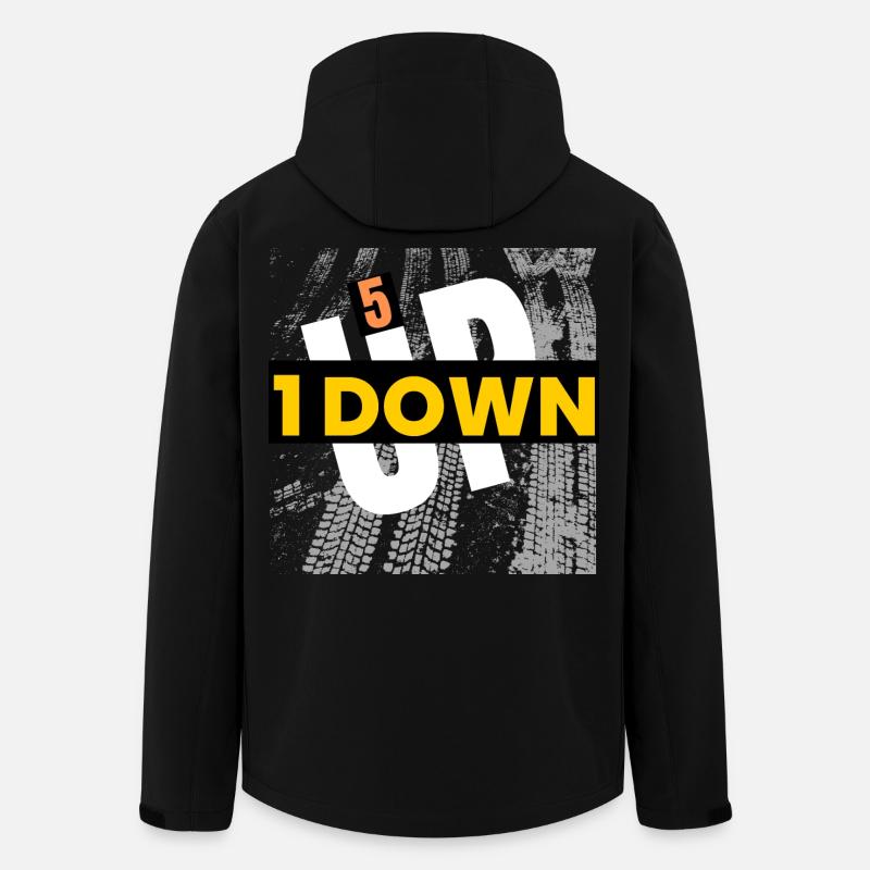 1 down 5 up  - Men’s Recycled Softshell Jacket by Stanley/Stella - black