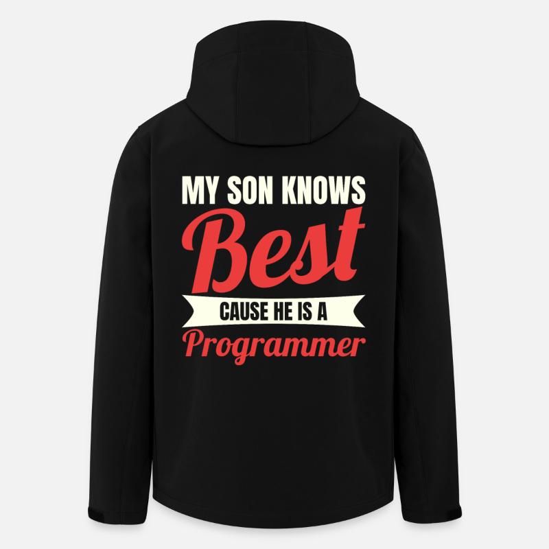 Software Developer Son - Men’s Recycled Softshell Jacket by Stanley/Stella - black