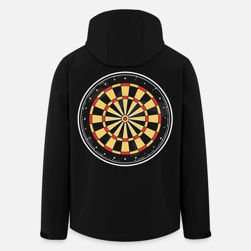 Dartboard Graphic - Men’s Recycled Softshell Jacket by Stanley/Stella - black