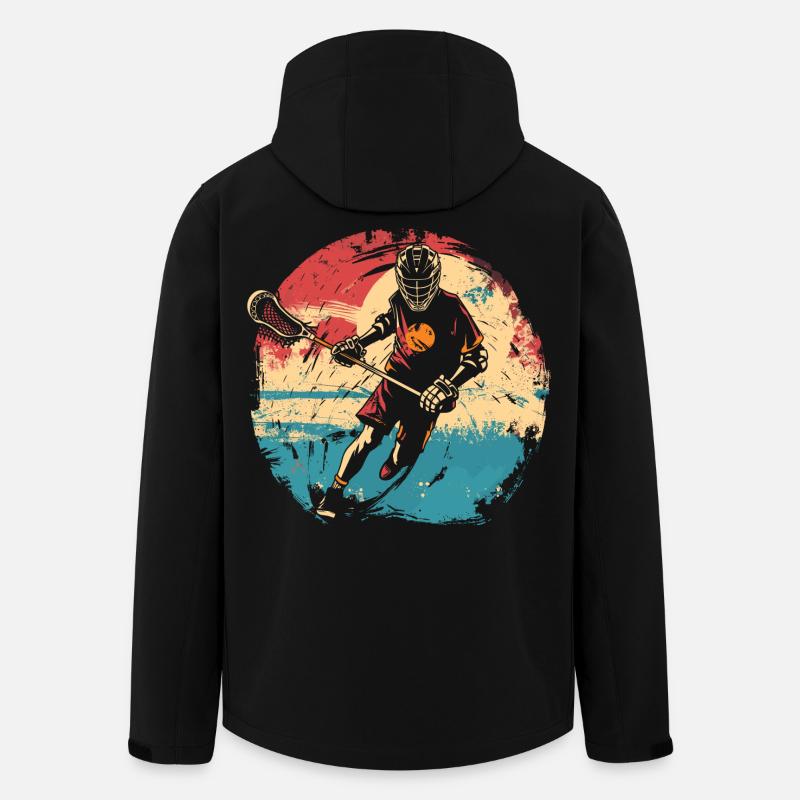 Lacrosse player 80s - Men’s Recycled Softshell Jacket by Stanley/Stella - black