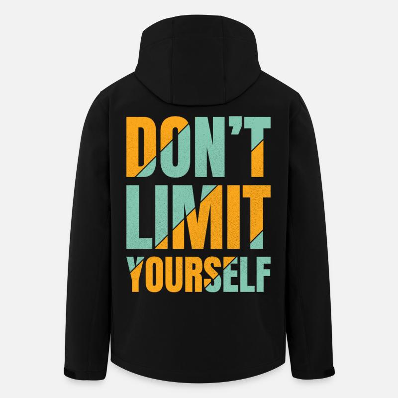 don't limit yourself - Men’s Recycled Softshell Jacket by Stanley/Stella - black