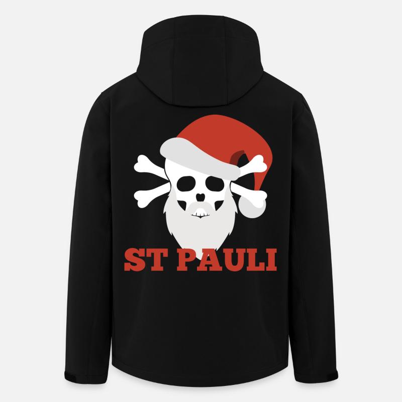 Sankt Pauli Weihnachten - Recycelte Männer Softshell-Jacke von Stanley/Stella - Schwarz