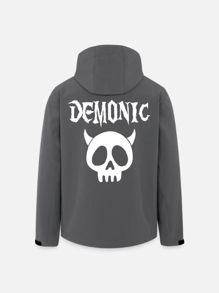 White Demonic Skull - Men’s Recycled Softshell Jacket by Stanley/Stella - black