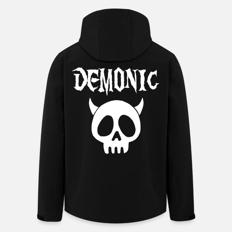 White Demonic Skull - Men’s Recycled Softshell Jacket by Stanley/Stella - black