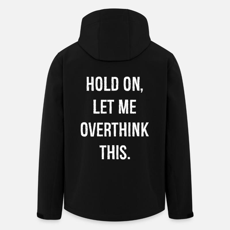 hold on let me overthink this - Recycelte Männer Softshell-Jacke von Stanley/Stella - Schwarz