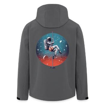 Pole dance astronaute Pole Dance cadeau - Veste softshell homme en polyester recyclé Stanley/Stella - noir - Dos - AI Model Male 185 light (185cm)