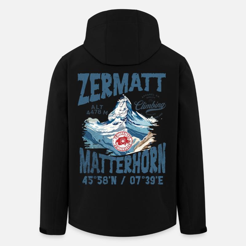 Zermatter Klettern 2 - Recycelte Männer Softshell-Jacke von Stanley/Stella - Schwarz