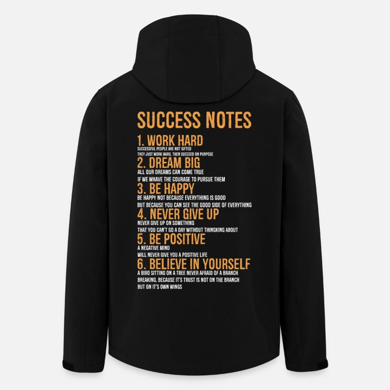 success notes - Recycelte Männer Softshell-Jacke von Stanley/Stella - Schwarz