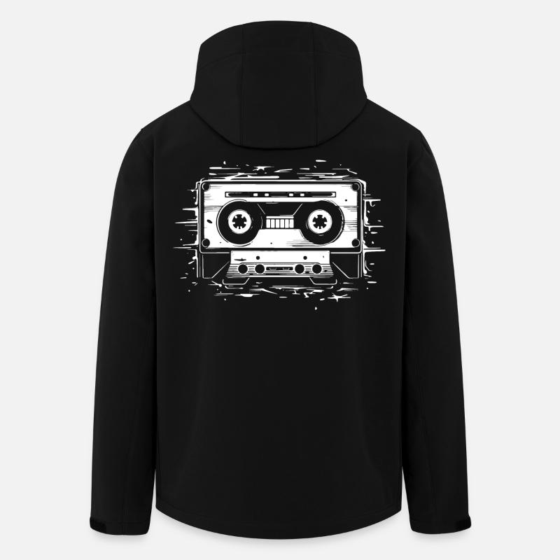 Compact Cassette - Men’s Recycled Softshell Jacket by Stanley/Stella - black