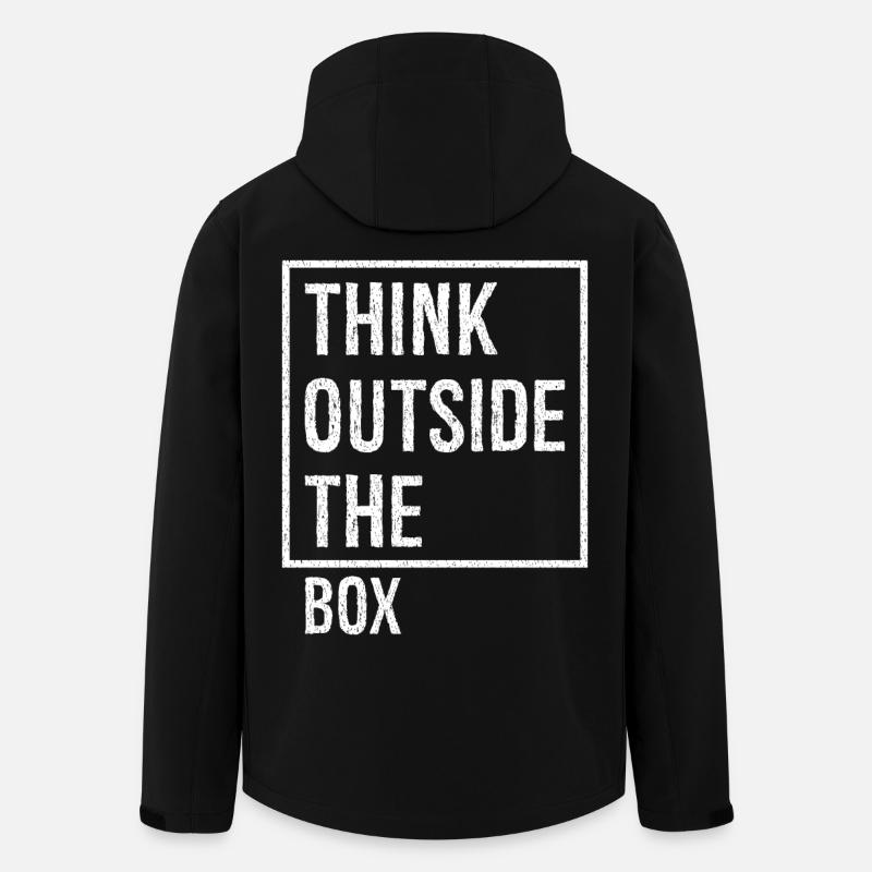 think outside the box - Men’s Recycled Softshell Jacket by Stanley/Stella - black