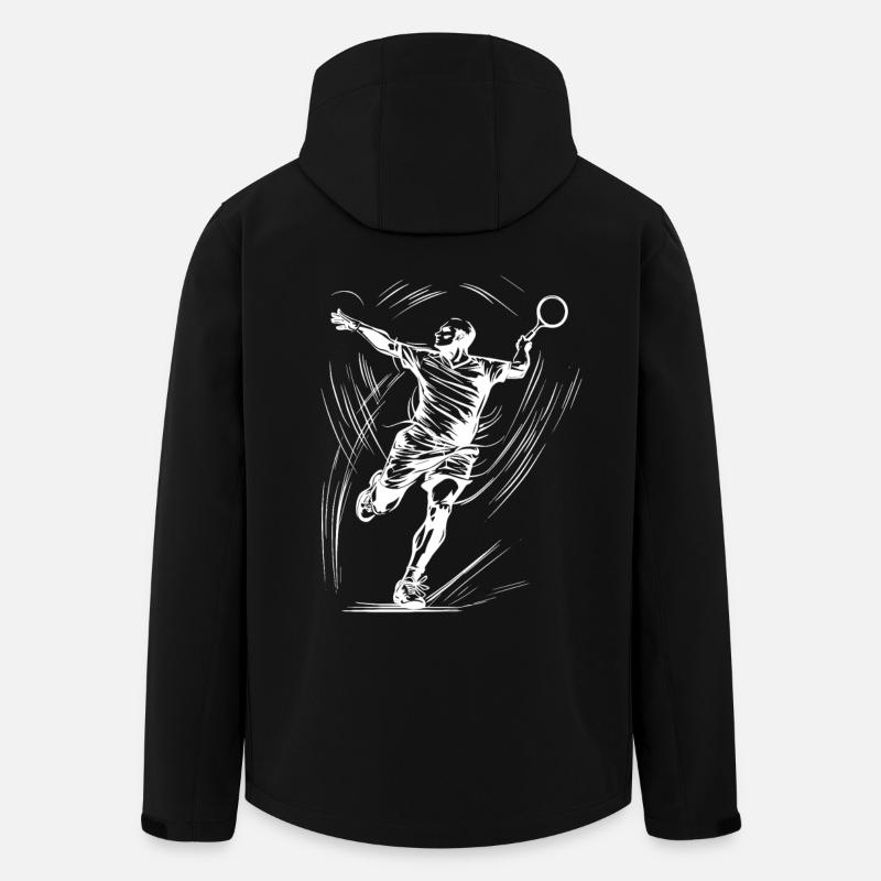 Badminton - Recycelte Männer Softshell-Jacke von Stanley/Stella - Schwarz