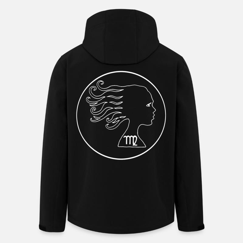 Jungfrau Sternzeichen (weiß) - Recycelte Männer Softshell-Jacke von Stanley/Stella - Schwarz
