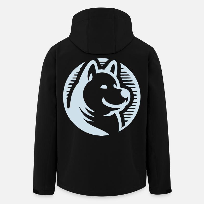 Schneeflocke - Recycelte Männer Softshell-Jacke von Stanley/Stella - Schwarz