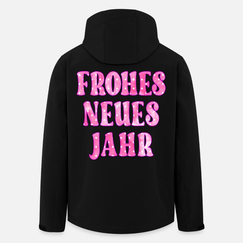 JAHRESWECHSEL NEUJAHR - Recycelte Männer Softshell-Jacke von Stanley/Stella - Schwarz