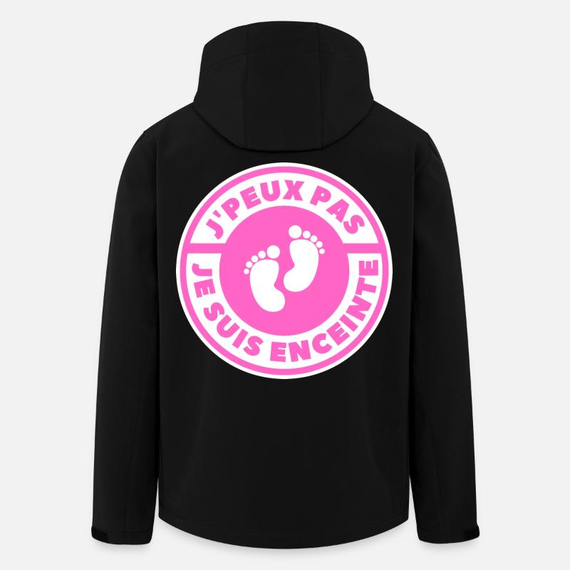 Ich kann nicht, ich bin schwanger - Recycelte Männer Softshell-Jacke von Stanley/Stella - Schwarz