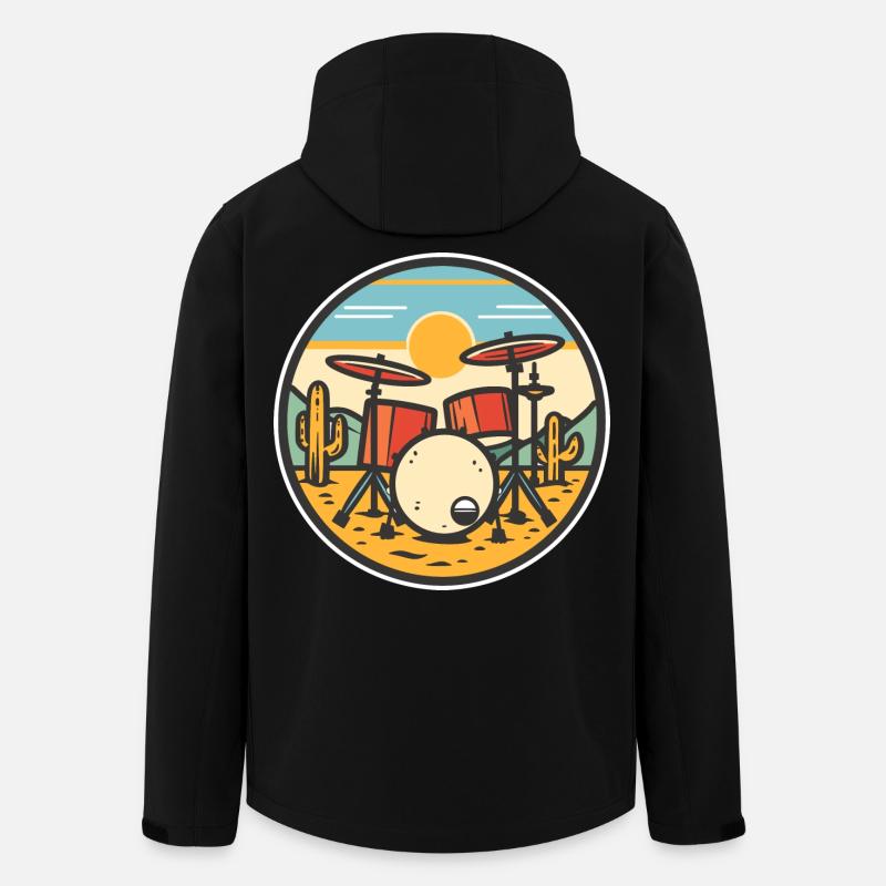 Trapset Comic Look - Men’s Recycled Softshell Jacket by Stanley/Stella - black