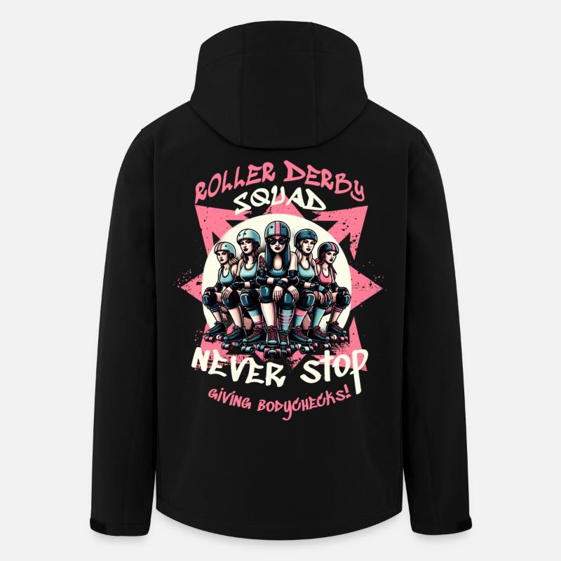 Roller Derby Trupp - Recycelte Männer Softshell-Jacke von Stanley/Stella - Schwarz