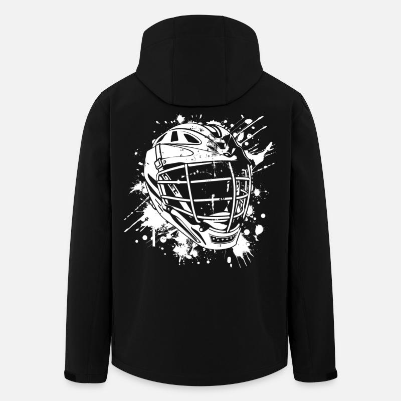 Casque de crosse Street Art - Veste softshell homme en polyester recyclé Stanley/Stella - noir