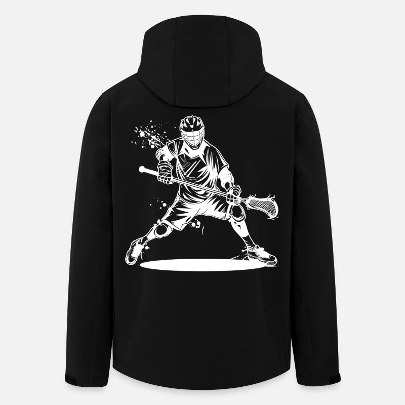 Lacrosse player - Men’s Recycled Softshell Jacket by Stanley/Stella - black