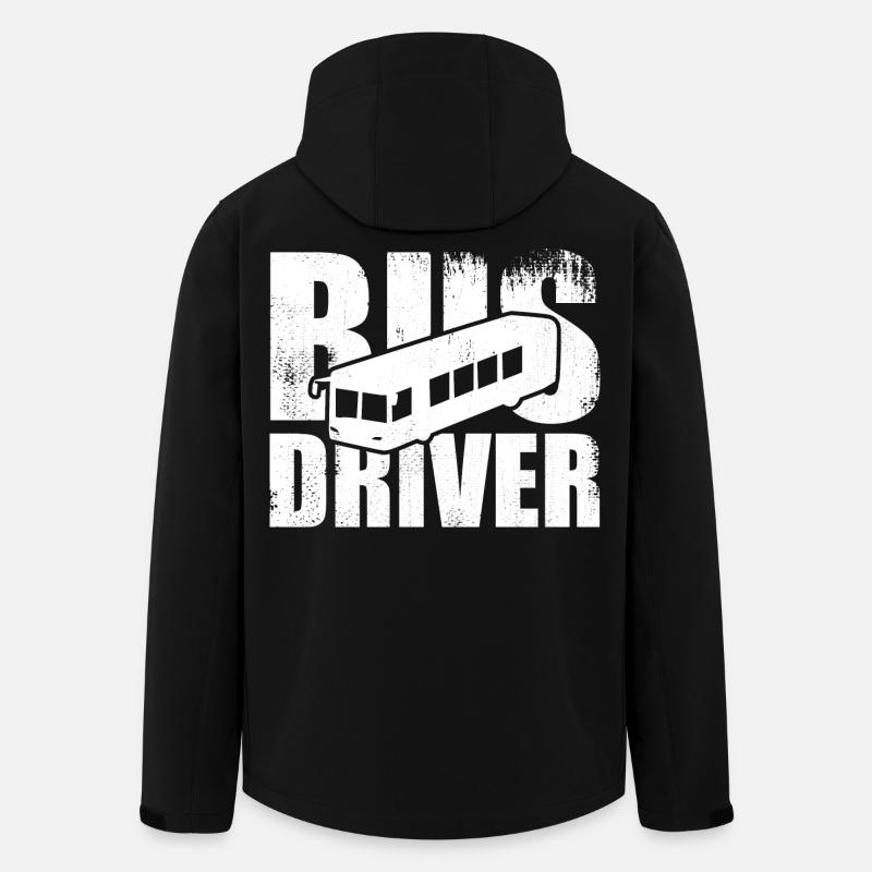 Chauffeur de bus - Veste softshell homme en polyester recyclé Stanley/Stella - noir