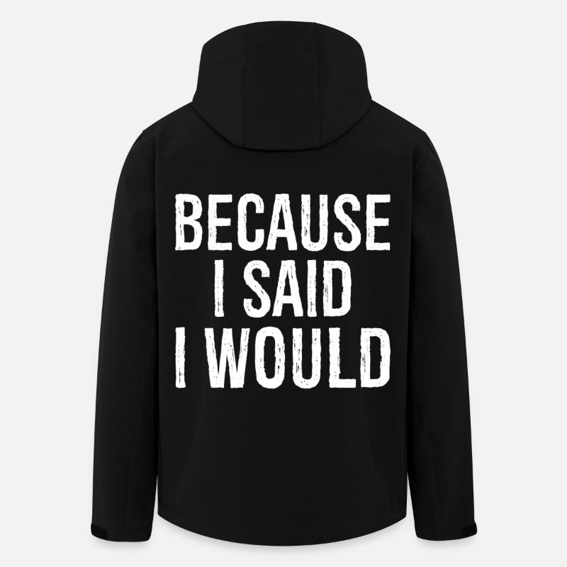 because I said I would - Recycelte Männer Softshell-Jacke von Stanley/Stella - Schwarz