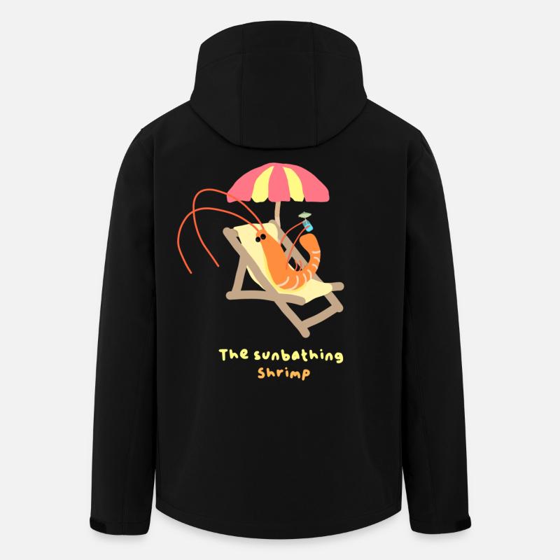 Shrimp in sunbathing - Men’s Recycled Softshell Jacket by Stanley/Stella - black