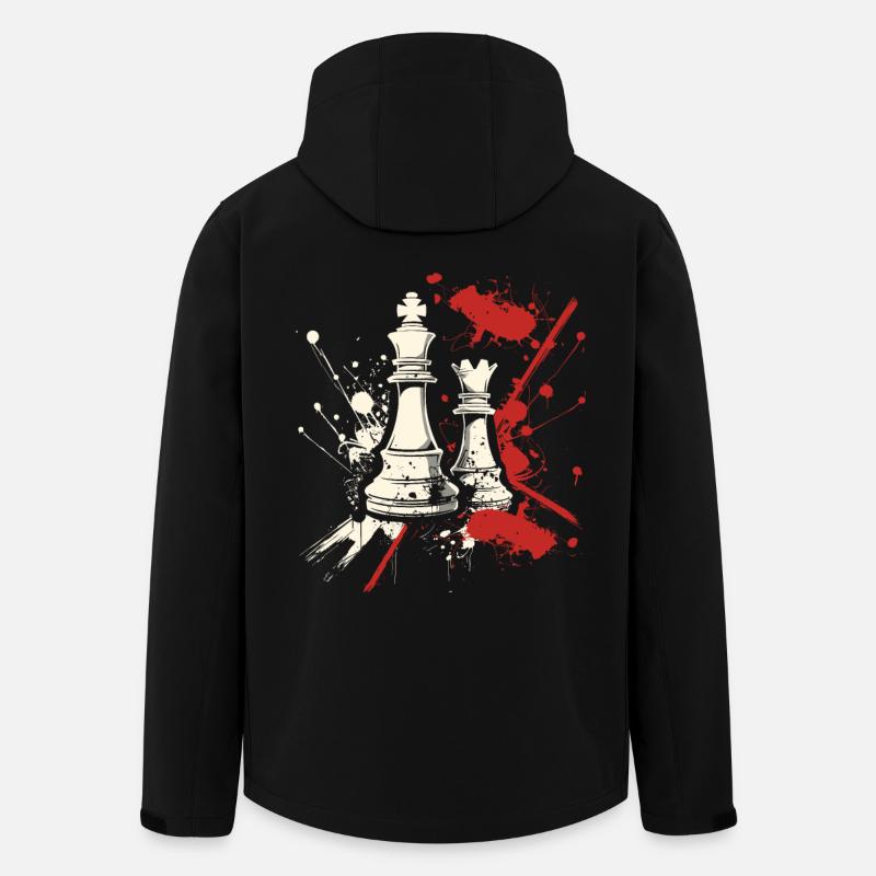 Schach Streetart - Recycelte Männer Softshell-Jacke von Stanley/Stella - Schwarz