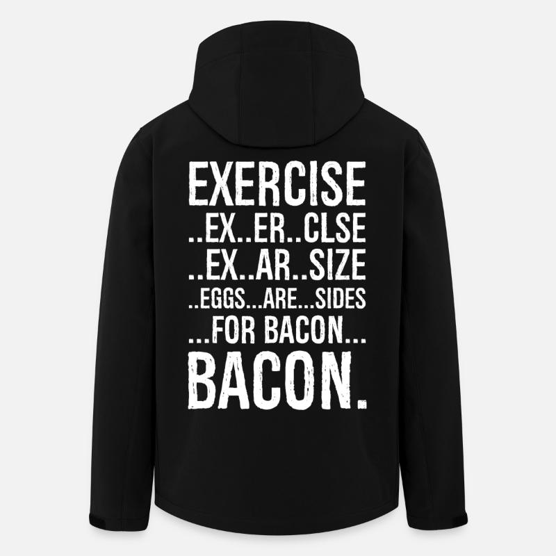 Exercise bacon - Men’s Recycled Softshell Jacket by Stanley/Stella - black