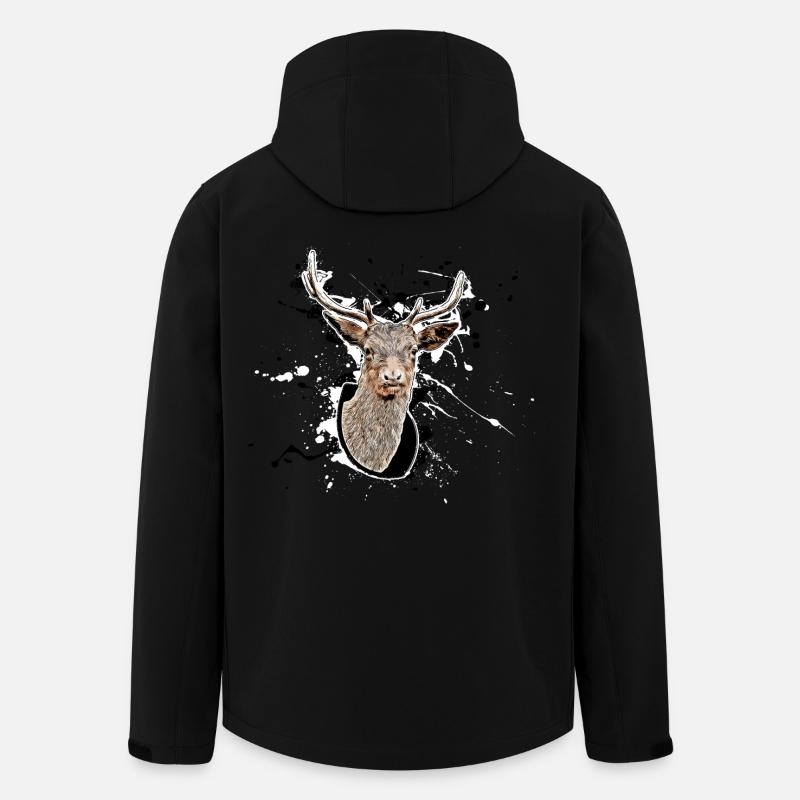 Deer - Men’s Recycled Softshell Jacket by Stanley/Stella - black