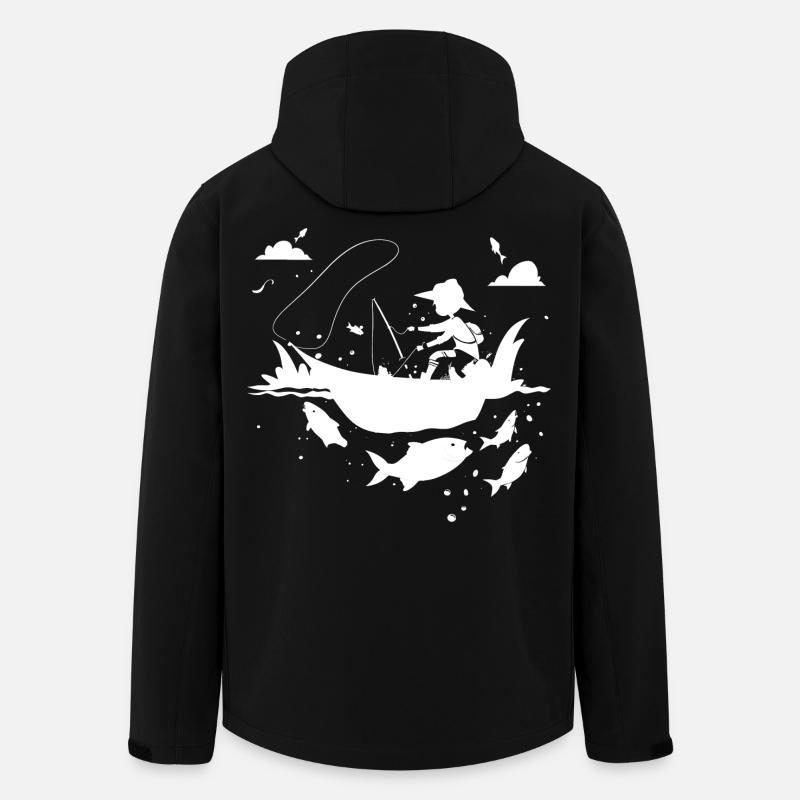 Fishing Comic Look - Men’s Recycled Softshell Jacket by Stanley/Stella - black