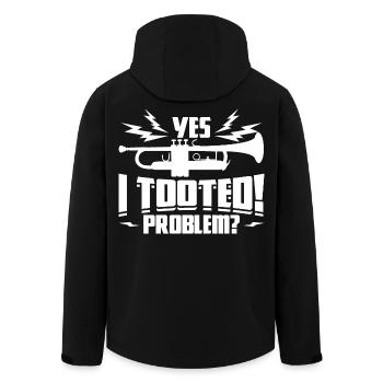 Dicton du trompettiste - Veste softshell homme en polyester recyclé Stanley/Stella - noir - Dos - AI Model Male 185 light (185cm)