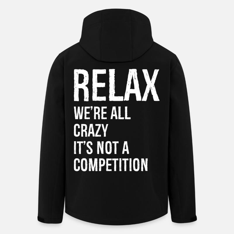Relax We're all crazy - Men’s Recycled Softshell Jacket by Stanley/Stella - black