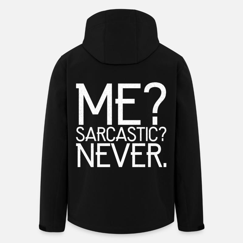 ich sarkastisch, nie - Recycelte Männer Softshell-Jacke von Stanley/Stella - Schwarz