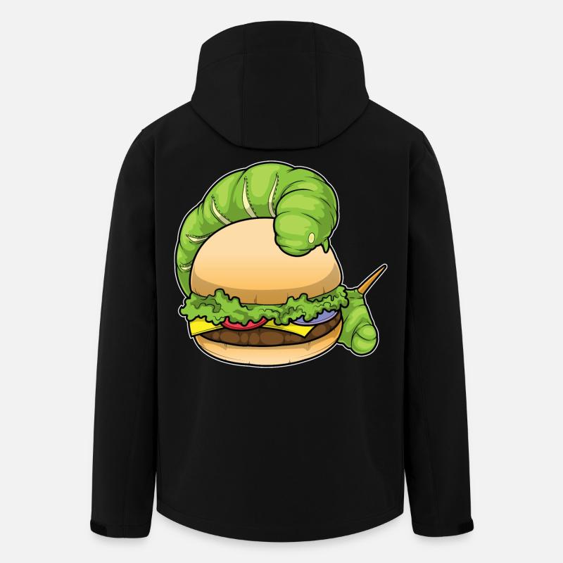 Raupe Cheeseburger - Recycelte Männer Softshell-Jacke von Stanley/Stella - Schwarz