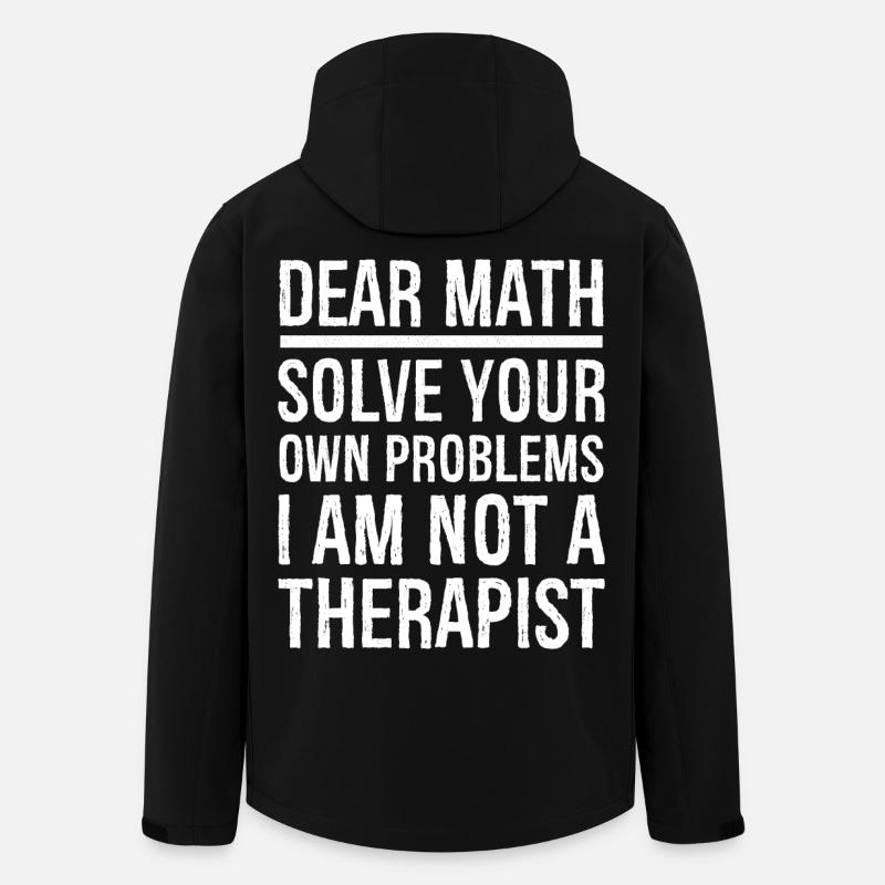 Dear Math Funny Shirt - Recycelte Männer Softshell-Jacke von Stanley/Stella - Schwarz