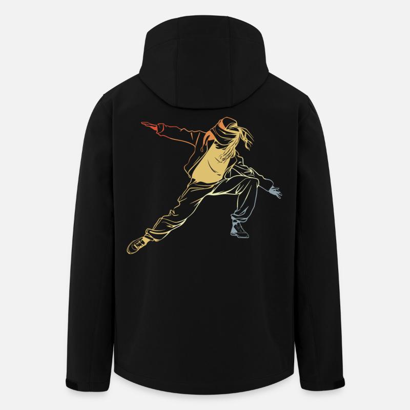 Vintage Breakdancerin - Recycelte Männer Softshell-Jacke von Stanley/Stella - Schwarz